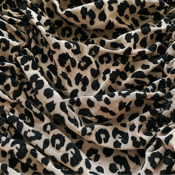 Majorelle Tabitha Ruched Bodycon Midi Dress Leopard Print Size Small - Picture 6 of 14